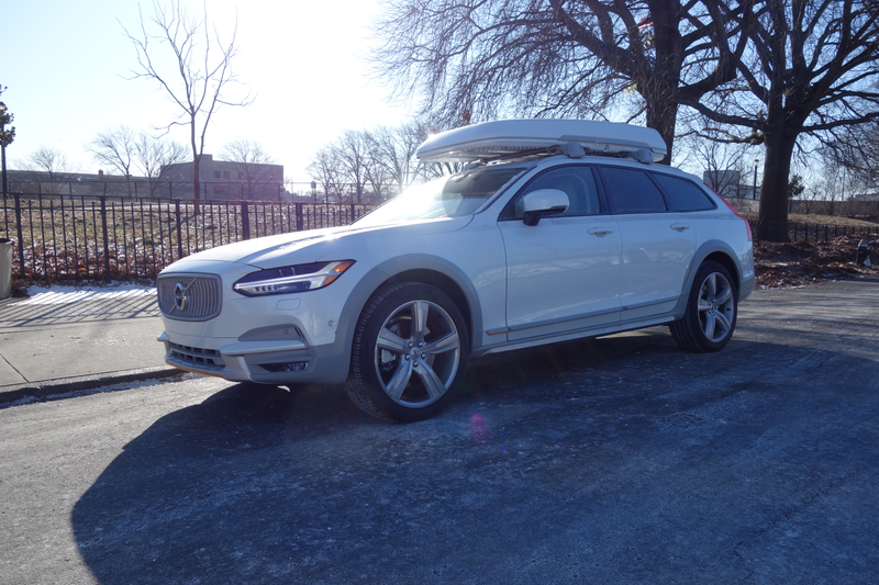Illustration for article titled The Volvo V90 Cross Country Has Orange Seatbelts and a $3,300 Cargo Box and I Love It